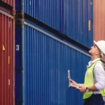 Customs Broker Checking Containers following customs clearance procedure