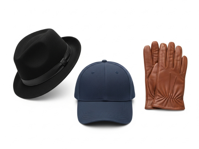 Hat, Cap and Gloves