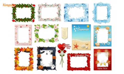 holiday seasonal photo frames