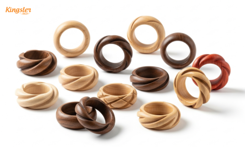 Wooden Scarf Rings