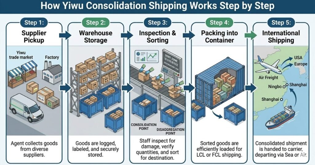 yiwu consolidation shipping 