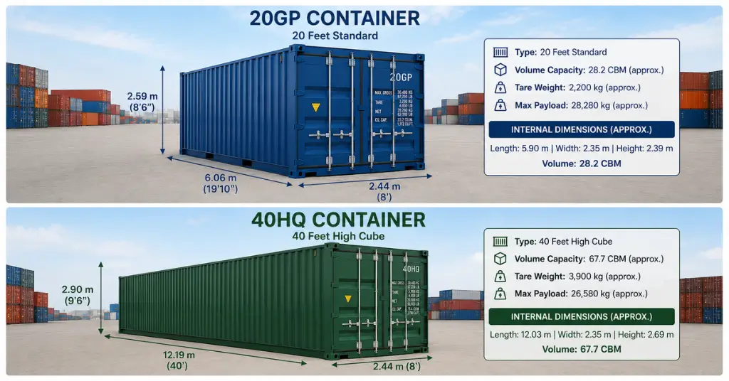 20gp-vs-40hq-container